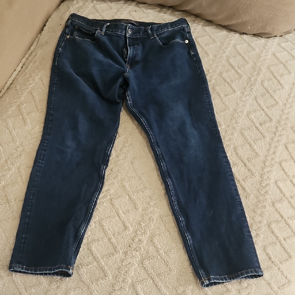 Everlane Uniform Blue Straight Leg Jeans Size 32 Classic Denim Everyday Casual